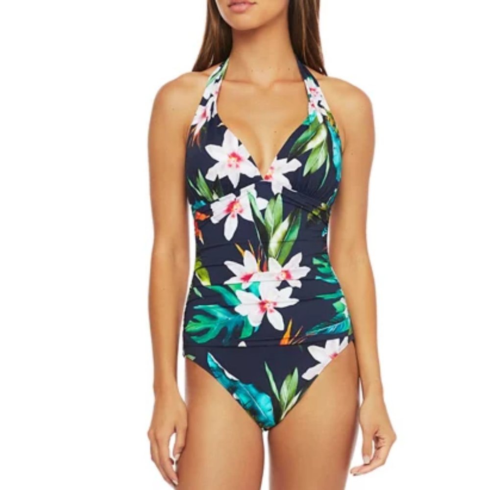 NWT Lauren Ralph Lauren Multicolor One Piece Swimsuit